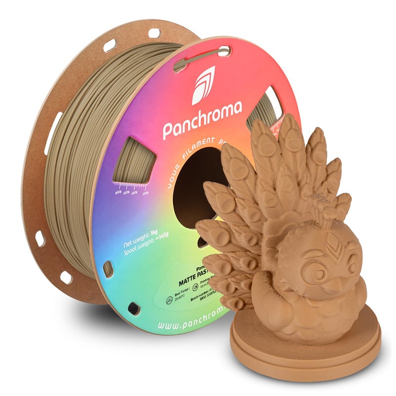 polymaker Panchroma Matte PLA Filament, Matte Pastel Peanut 1.75mm 1kg 3D Printing Filament, Formerly Polyterra Matte 3D Printer PLA Filament, Fit Most FDM 3D Printers, 1kg Spool (2.2lbs) - Image 1